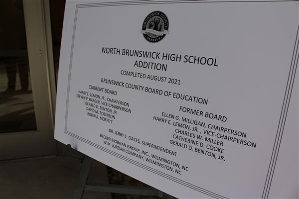 North Brunswick High School Addition Sign